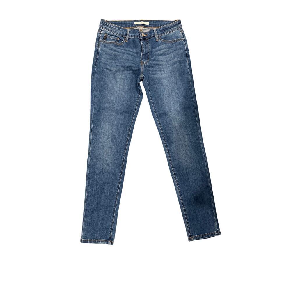 Kancan Mid Rise Stretch Skinny Jean Size W11/29 Dark Wash